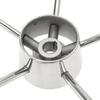 13.5inches Silver Stainless Steel Boat Steering Wheel 25 Degree Marine Yacht With Knob Convenient Easy To Install Marine Hardware