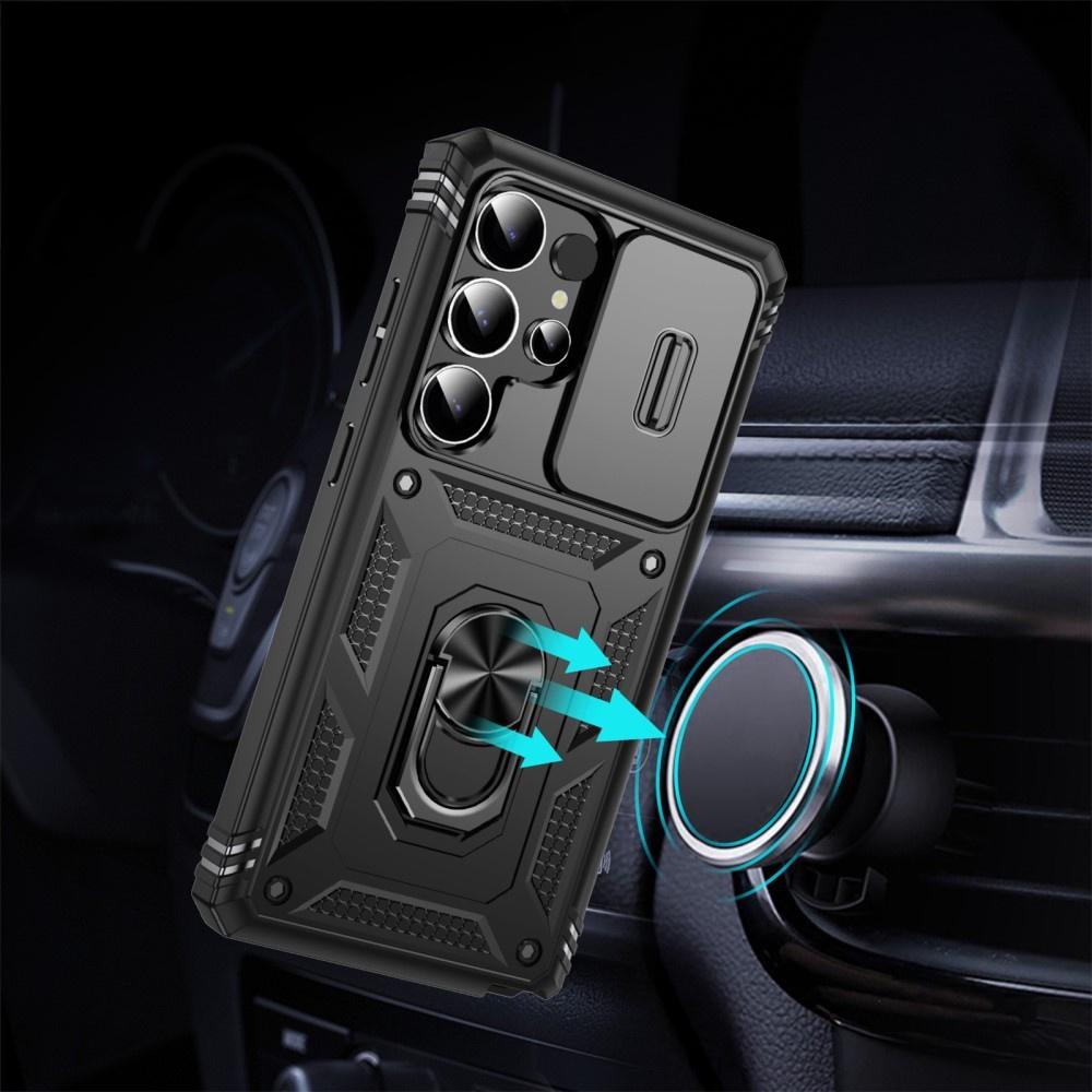Samsung Galaxy S25 Ultra Case, KickStand Camera Lens, Black
