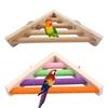 Wood Perch Bird Toy Parrot Corner Shelf Stand Platform for Cage Suitable for Small and Medium Birds 7 by 7 Inch
