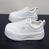 Not tired feet, thick soles increase height, small white shoes, women's lightweight soft soles 2025 new autumn versatile leather sports and leisure 