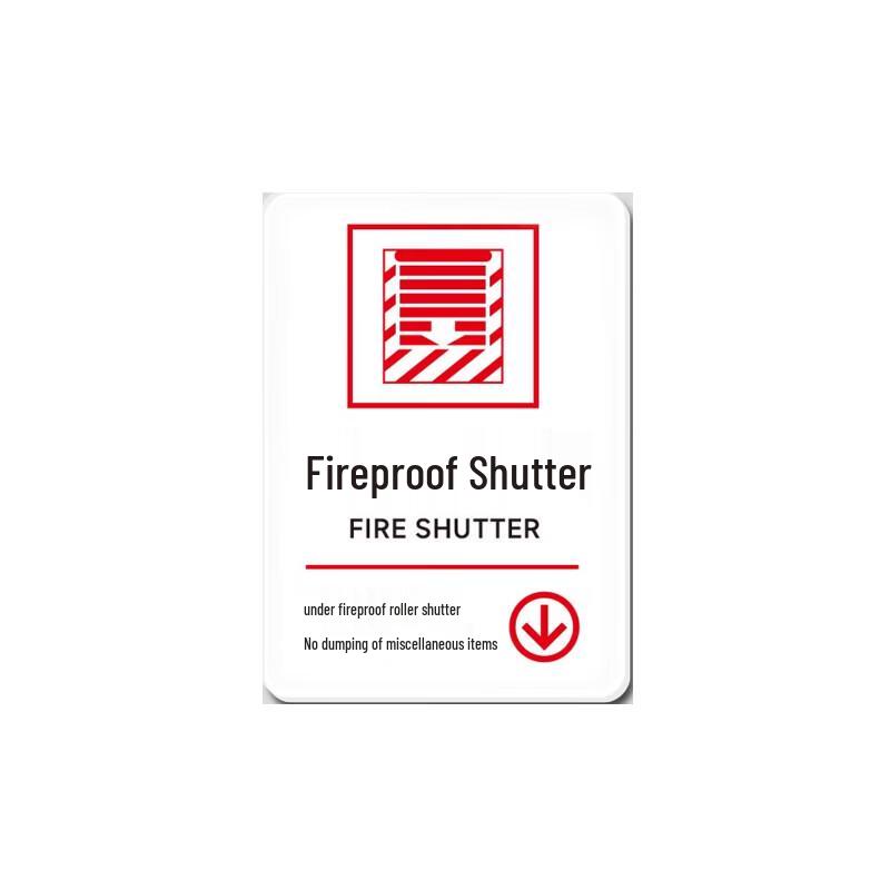 Yilv Fireproof Roller Shutter Door Sign