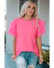 Azura Exchange Ruffled Tulle Sleeve Top