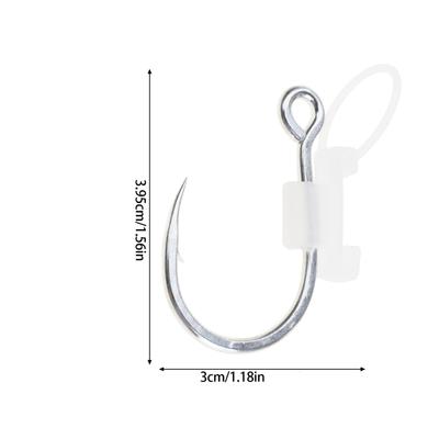 Heavy Duty Metal Barbed Fishhooks Luminously Live Shrimp Fixing Hook Freshwater Shrimp Walkers Outdoor Fishing Accessories