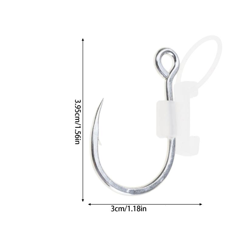 Luminously Live Shrimp Fixing Hook Heavy Duty Metal Barbed Fishhooks Catfishes Fishing Hook Fishing Accessories Enduring