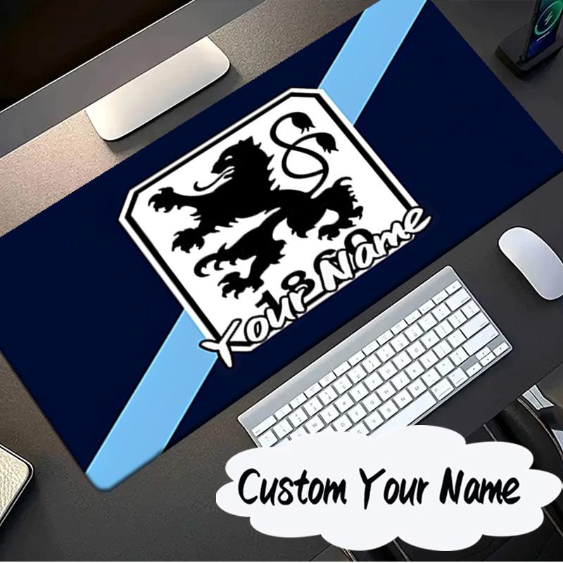 Custom Name Mouse Pad Club Crest Munchen Design Mouse Pad, Gaming Mouse Pad, Keyboard Pad, Desk Decor for Computer Notebook Fan Birthday Gift