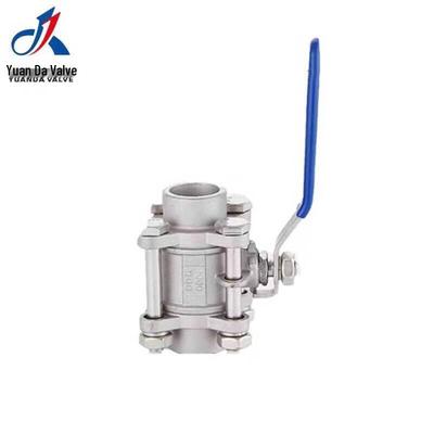 Yuan Da Q11F-25P Manual 304 Stainless Steel Threaded Ball Valve