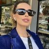 Personality Internet Celebrity Sunglasses Hip-hop New Color-blocking Colorful Couple Sunglasses Women 3954