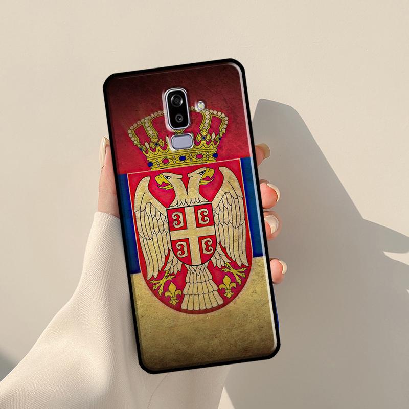Cool Serbia Flag Cover For Samsung Galaxy J4 J6 Plus 2018 A6 A7 A8 A9 J8 J1 2016 A3 A5 J3 J7 J5 2017 Case