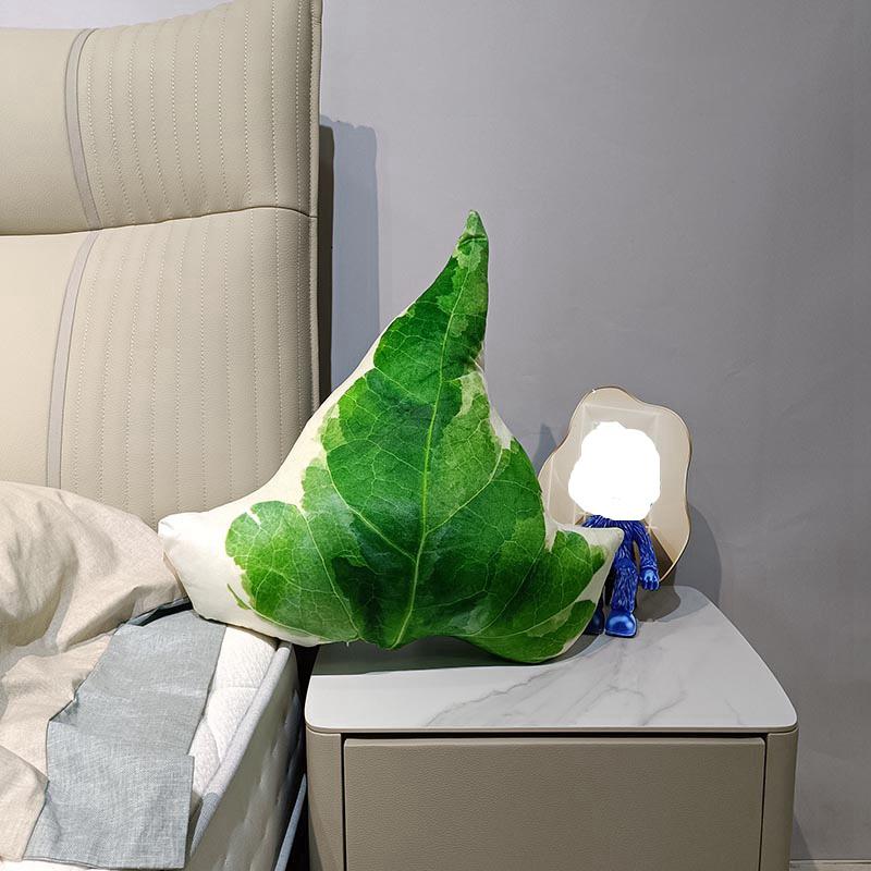 Tropical Plants Pillow for Living Room Sofa Cushion Leaf Pillow Turtle Back Decorative  Green Bedroom Leaves Plant Cushion