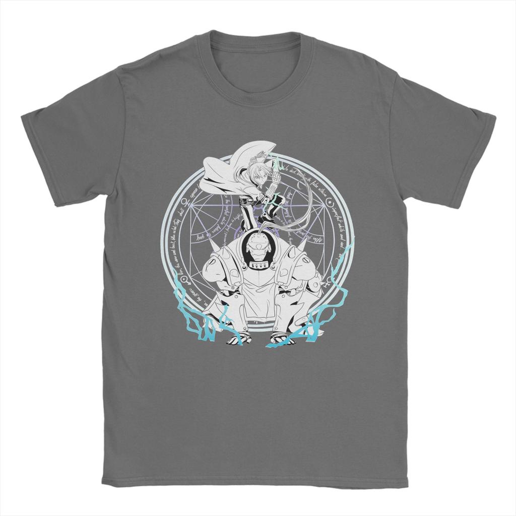 Unisex TShirts Fusioonn Fullmetal Alchemist Anime Vintage Cotton Tee Shirt Short Sleeve Nina and Dog T Shirts Crewneck Tops