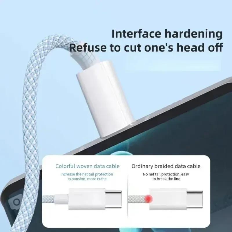 6A 3 In 1 USB Type C Cable 66W Super Fast Charging Cables for Huawei Xiaomi Samsung OPPO Lightning Data Cord for iPhone 12 2 3M