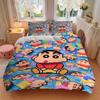 3pcs Crayon Shin-chan Duvet Cover Set - Machine Washable, Includes 1 Duvet Cover and 2 Pillowcases, No Core Included yy251022199