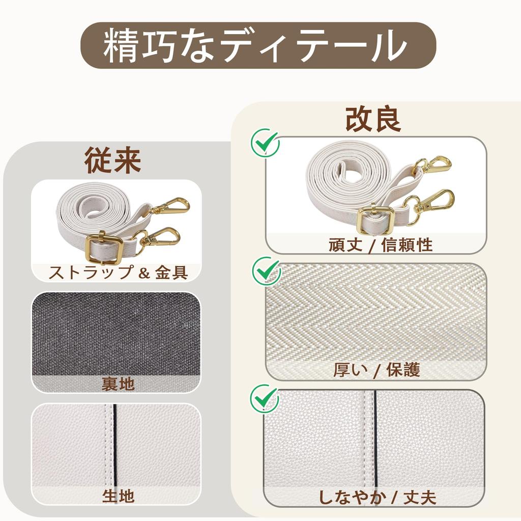 FORRICA Women's Handbag, Fashion Pendant Shoulder Bag, Popular Tote Bag, Crossbody Bag, PU Leather, Shoulder Bag, Commuter Bag, White