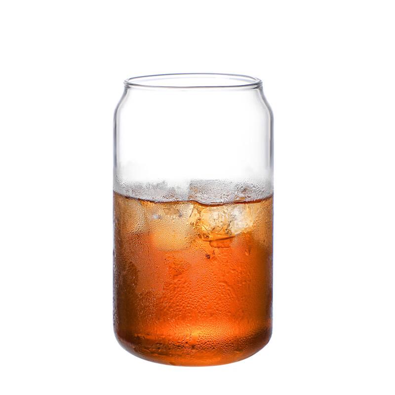 Stylish Heat-Resistant Glass Cola Cups, 520ml (Set of 2)