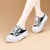 Platform white shoes women's summer new breathable half slippers women's versatile sports and leisure shoes