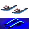 2Pcs Motorcycle Front Side Spoiler Winglets Aerodynamic Wing Set Fixed Wind Wings with LED Lights and Adhesive Decoration Sticker