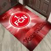 Benutzerdefinierter Teppich mit 1. FC Nürnberg Logo für Wohnzimmer, Schlafzimmer, Zuhause, Sofadekoration, rutschfeste Bodenmatte für Kinder