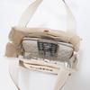 Canvas Logo Embroidered Mini Tote