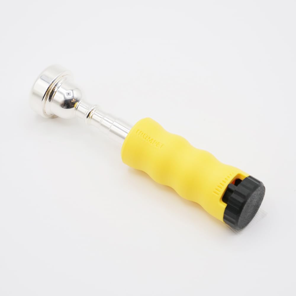 

Trumpet Mouthpiece Practice Brass Buzz Trainer New Buzzing Practice Device Brass Instrument BRASS DESIGN [2025 Model] Warm-up (Color Yellow)