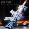 Electric Sound and Light Toy Gun LED Non-firing AK47 Pistol Spinning Submachine Gun Police Role Play Prop Kids Birthday Gift