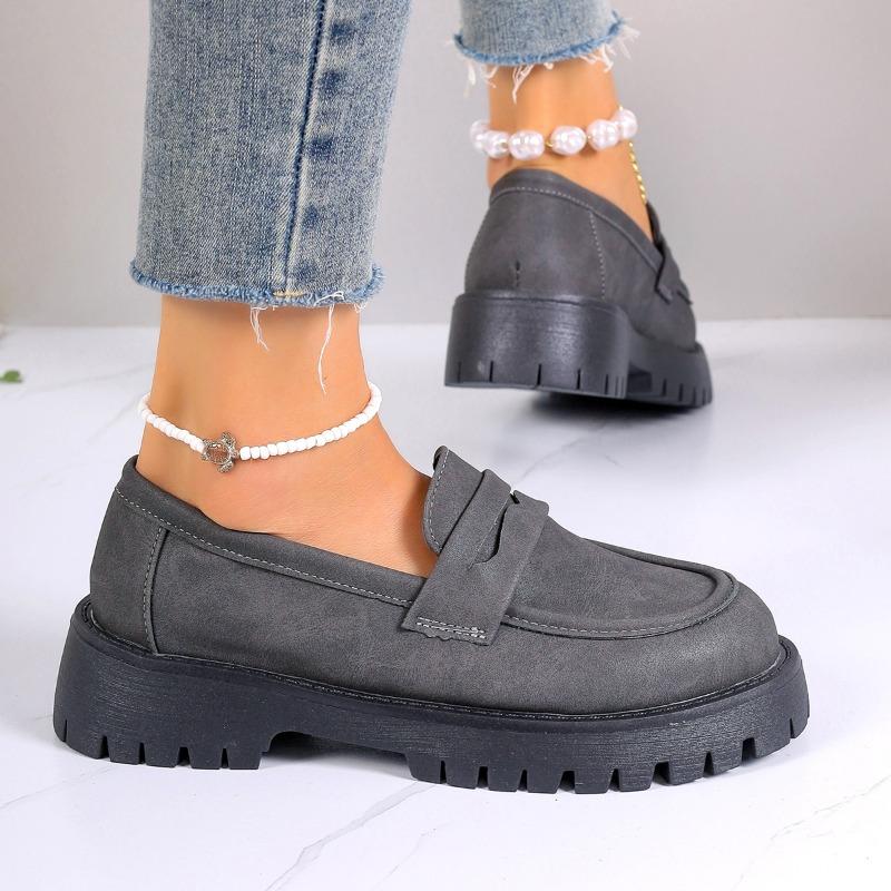 Moda Nuove Scarpe da Donna Taglie Forti 35-43 Mocassini Donna Stile Britannico Scarpe con Plateau per Ufficio Donna Leggere Casual Scarpe di Design Zapatos De Mujer