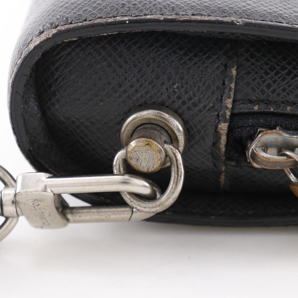 Louis Vuitton Baikal Business Bag M30182 Aldoise Black Taiga Mens Used