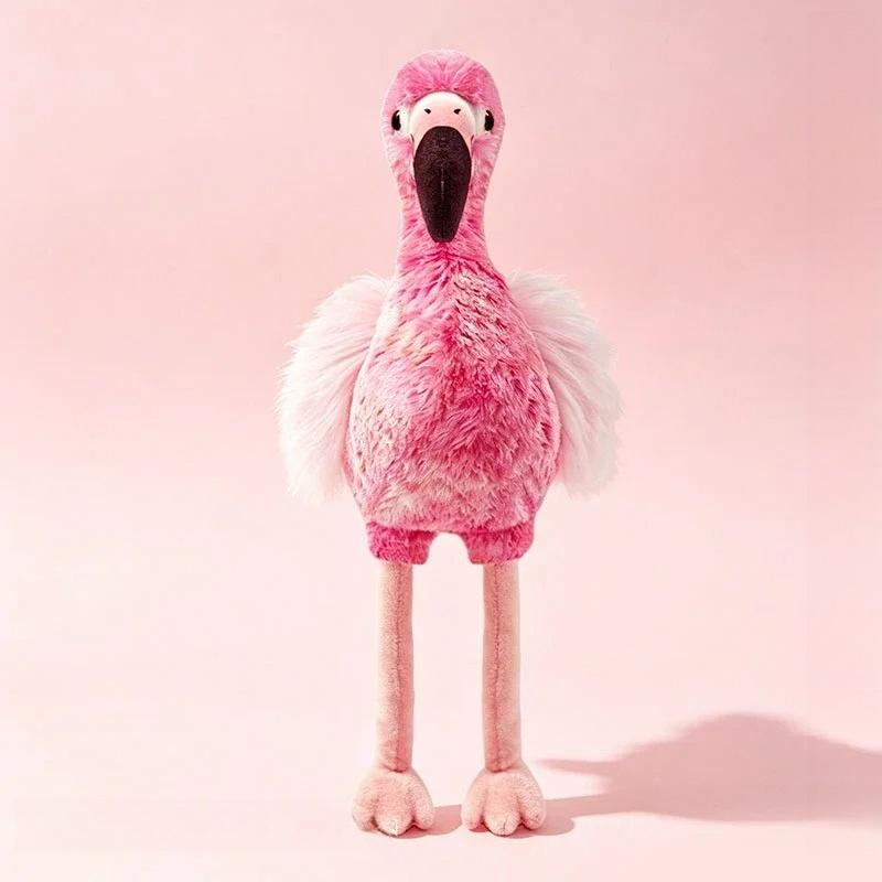22/35cm Simulation Lifelike Birds Flamingo Plush Doll Stuffed Animal Soft Toucan Baby Appease Toys Funny for Kids Gift Decor