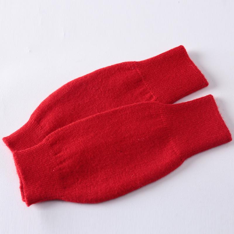 Soft And Comfortable Cashmere Women'S Half Finger Gloves - Warm Knit Wristbands Warm And Stretchy For Casual Outings