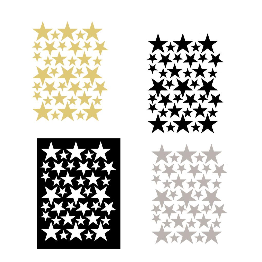 39Pcs Stars Wall Stickers Baby Room Nursery Wall Decals Removable Home Decor