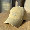 New Casual Versatile Letter Baseball Cap for Women, Soft Top, Comfortable Cotton, Stylish Sunshade, Face-slimming Duckbill Cap