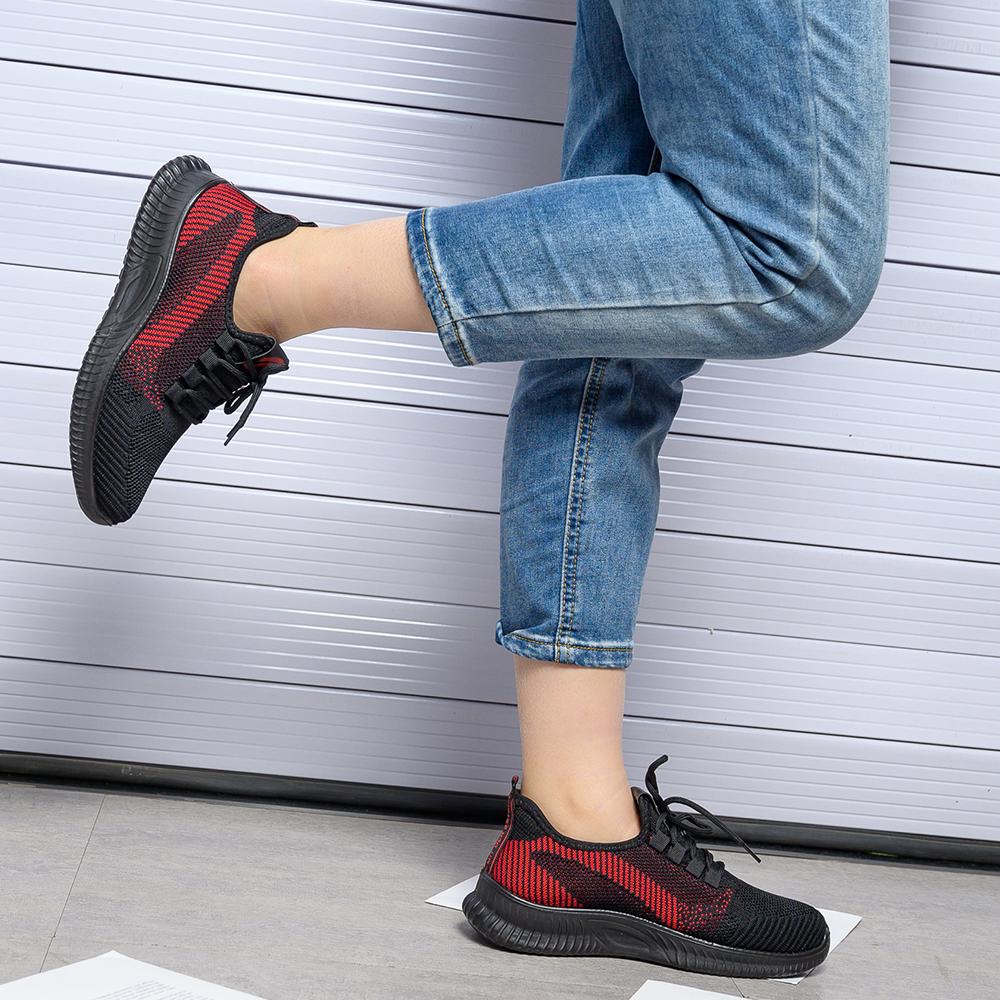 Zapatillas de deporte con cordones para mujer Tacón bajo Deportes  transpirables Zapatillas de tenis para correr Gimnasio comprar a buen  precio — entrega gratuita, reseñas reales con fotos — Joom