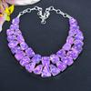 Purple Hememorphite Druzy Gemstone 925 Sterling Silver Jewelry Necklace 18" KG-1838