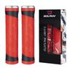 Bicycle Grips Cover Comfort Rubber Handlebar Grips Non-slip Shock Absorption Aluminum Alloy Single Lock Handle Cover