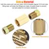 4 Sets 3/16" Brake Line Connector 3/8-24 Threaded Brake Line Fittings & Brass Unions Brake Line Tool Car Accessories