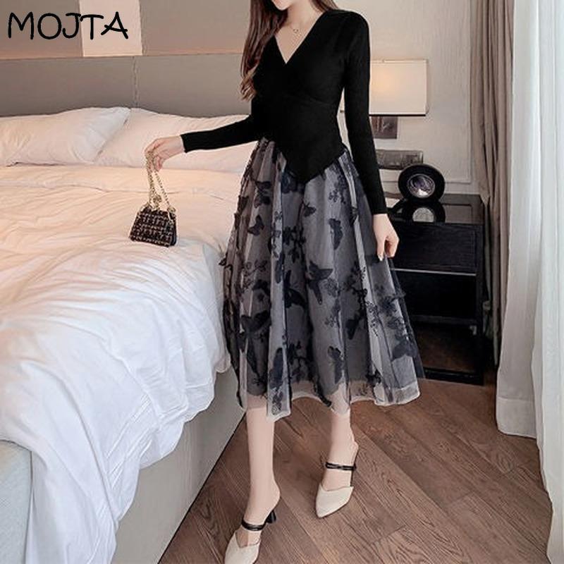 Women Spring Autumn Boho Lace Crochet Skirt Stretch High Waist Women Embroidery A-Line Skirt Women Beach Pleated Skirt