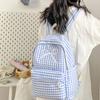 Nylon Casual Shoulder Backpack Large Capacity Korean Style School Bag  Storage Bag
