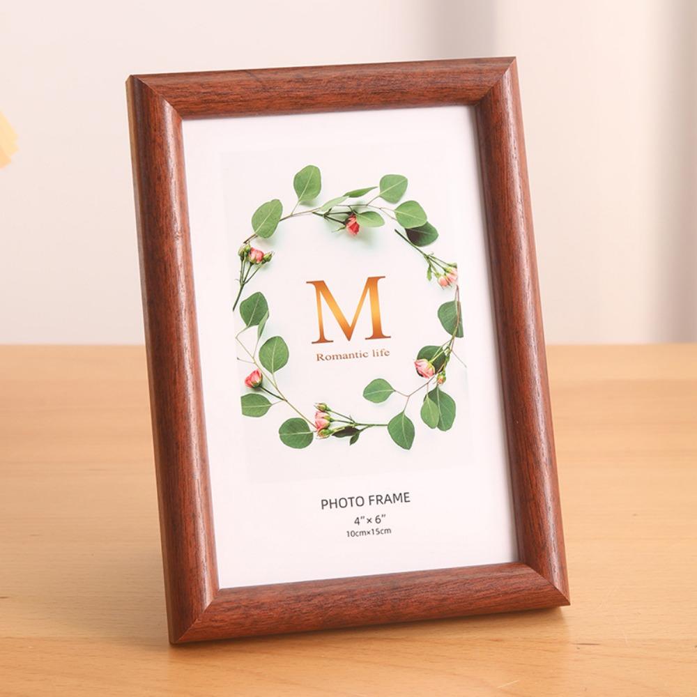 Circular Wood Picture Frame Stand Multicolor Picture Display Frame Simple Photo Frame  Gift