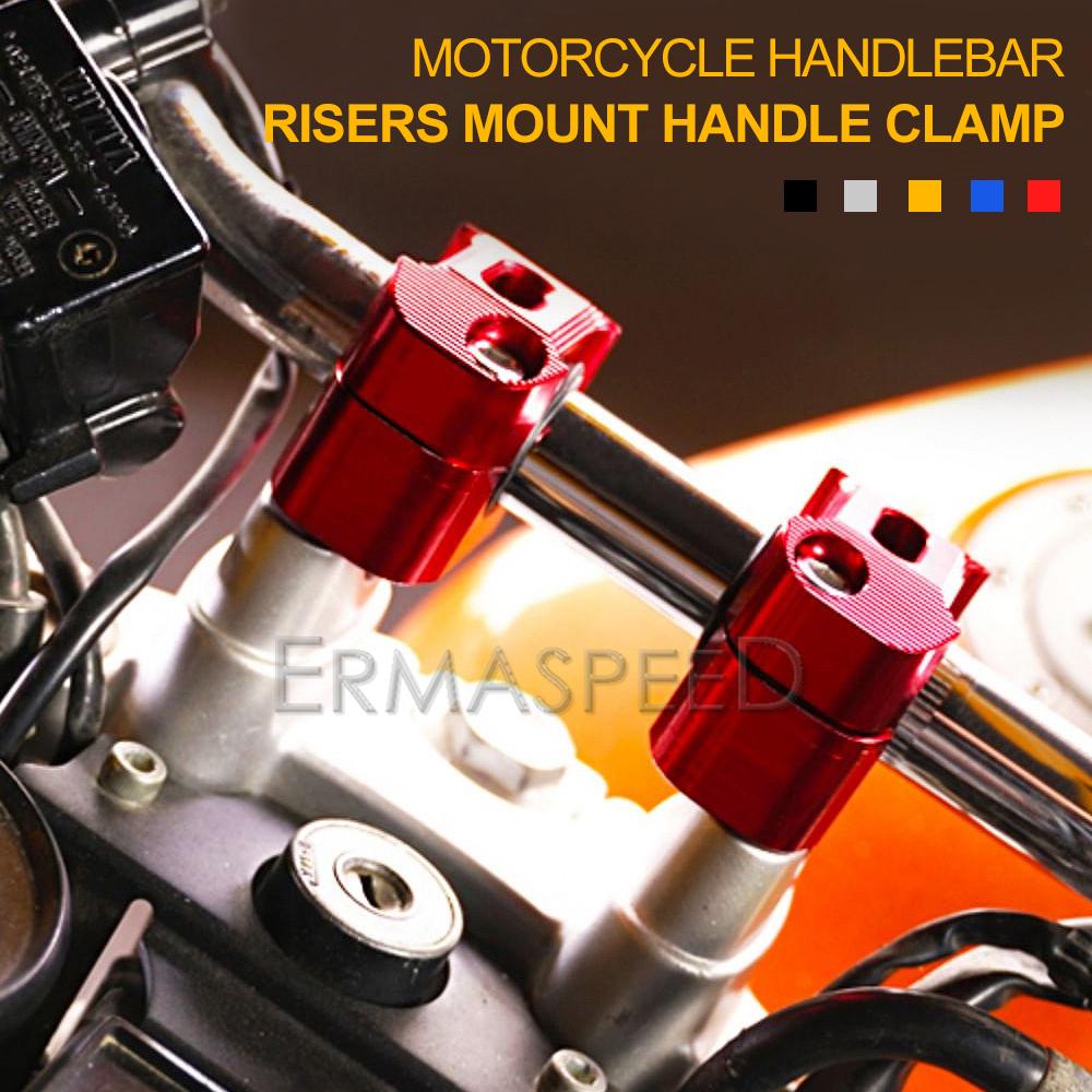 Motorcycle Handlebar Riser Mount Clamp 28mm 1 1/8" Universal Handlebar Fat Bar Risers Mount Clamp Fit for Dirt Bike