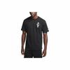 Printed Graphic Casual Short-Sleeve T-Shirt for Men In Black