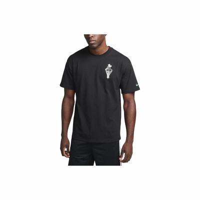 Printed Graphic Casual Short-Sleeve T-Shirt for Men In Black