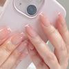 Nouă manichiură french cu margine albă pentru unghii de balerină, nu se decolorează, unghie purtabilă, unghie albă nude, unghie artificială, piesă de unghie produs finit