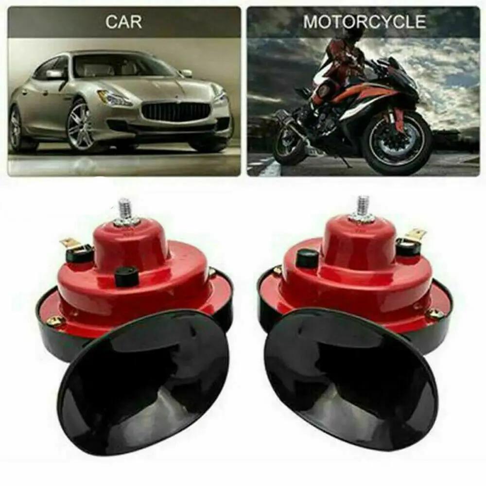 1/2Pcs 300 DB Car Horn: 12V Electric Snail Horn, Raging Sound Air Horn, for Car Motorcycle Trucks