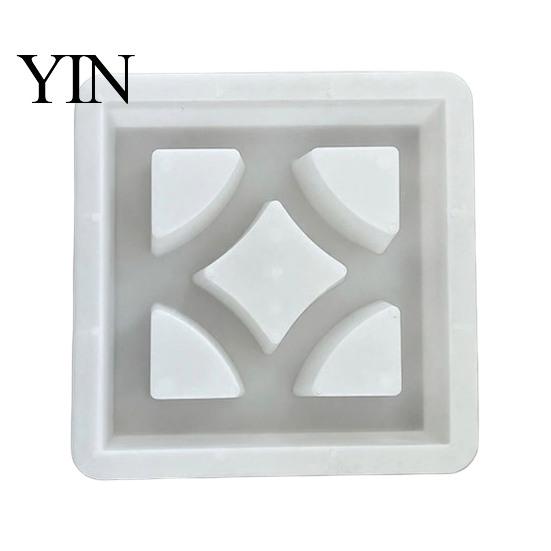 Outdoor Floor Tile DIY Kit Plastic Stepping Stones Mold, Reusable Concrete Mold for Garden Walkway Path Maker, Durable Casting Personalized