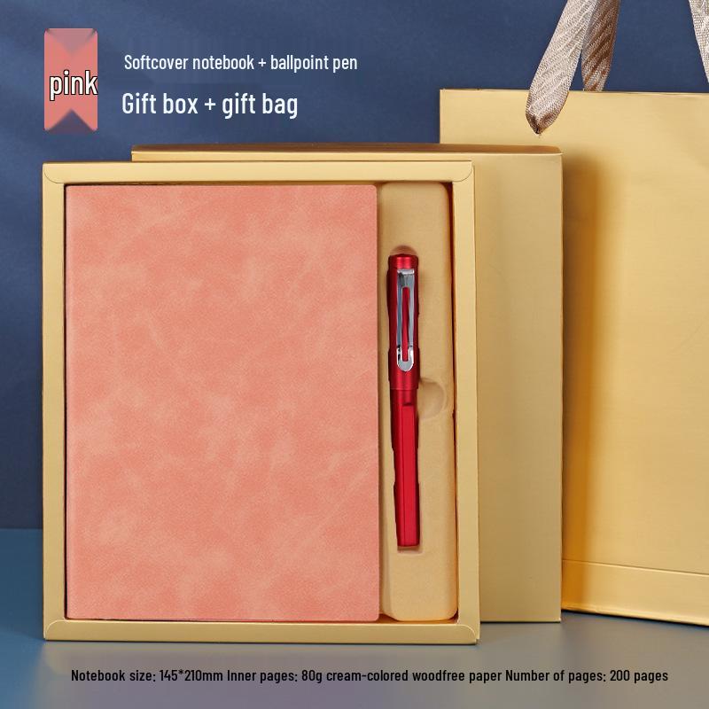 Chinese Style A5 Sheepskin Notebook Gift Set with Custom Logo
