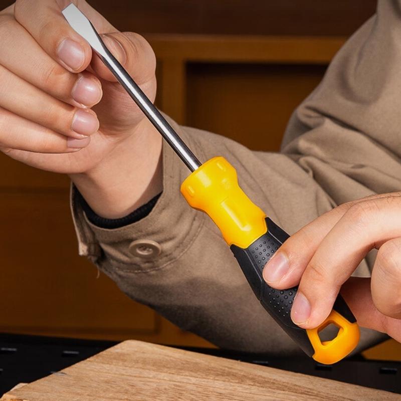 Professional Slotted / Cross-head Screwdriver Home Repair Tool Ergonomic Non-slip Handle for Laptop Electrical Repair