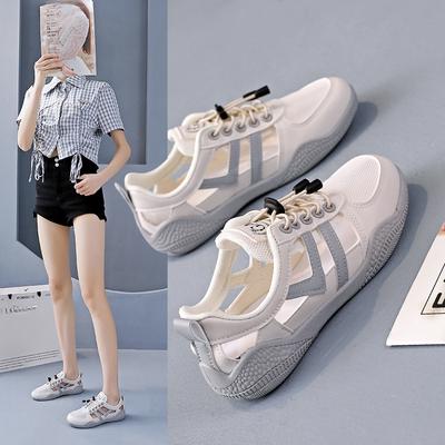 New Style of Women's Shoes Hollowed-out Perforated Sandals Breathable Board Shoes