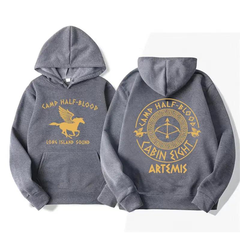 Percy Jackson Double-sided Print Men's Hoodie, Mixed-race Camp, Olympus Hero Hoodie, Menswear, Retro Harajuku Style Sweatshirt