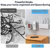 40/20pc Double-Sided Hooks Strong Adhesive Transparent Traceless Wall Hook for Kitchen Bedroom Storage Holder Plug Socket Hanger
