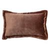 "Cuddly" Cushion 38 X 58 Cm and 53 X 53 Cm Flannel 550 G - Cuddly Brown - Cushion 38 X 58 Cm
