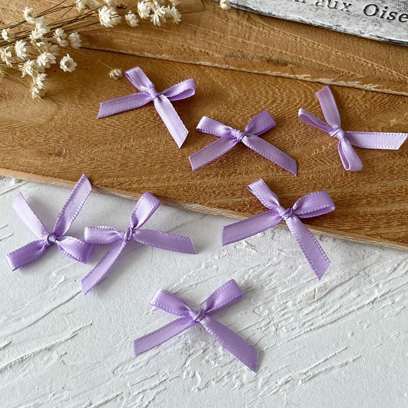 2.5cm Wide Handmade Ribbon Bow Knot for DIY Clothing & Hair Accessories, Card Holders, and Decorations
